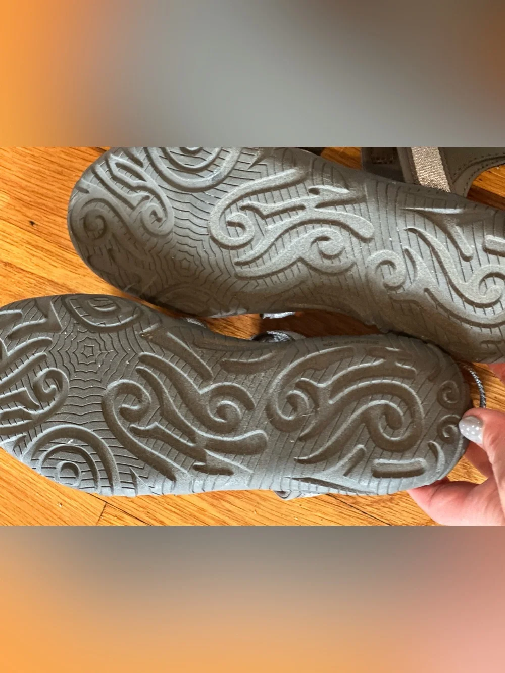 Teva Youth Tirra Sport Sandals Size 5 Pink Grey EUC (Fits Women 7)